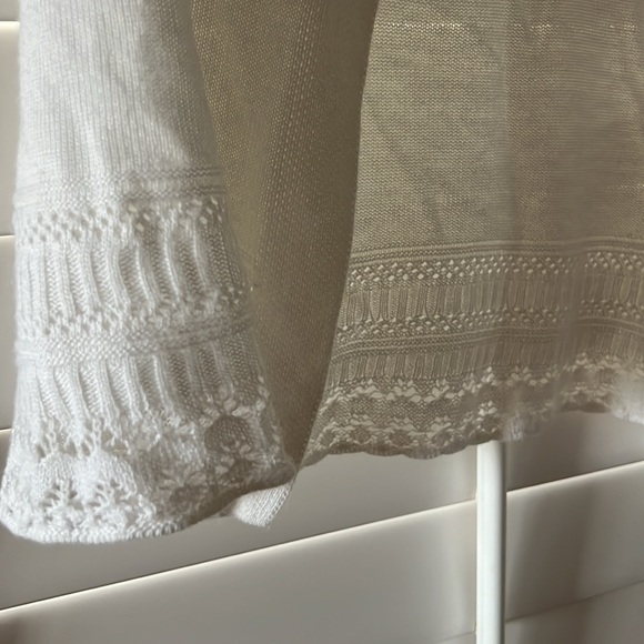 Signature By Robbie Bee Delicate White Cardigan Lace Detail Shrug - Picture 4 of 7